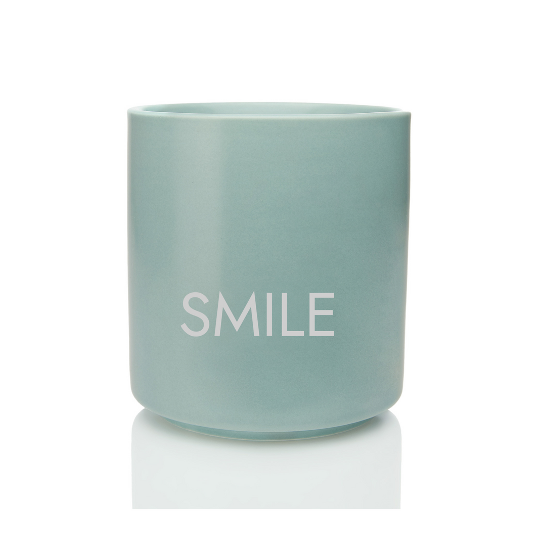 Aquarell Mug-Smile/Grün/Ohne Henkel