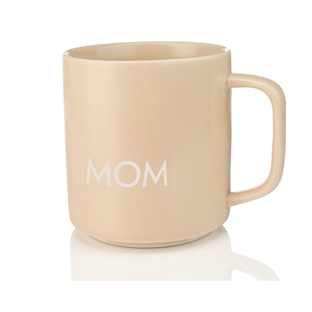 Aquarell Mug - Mom/Beige/mit Henkel