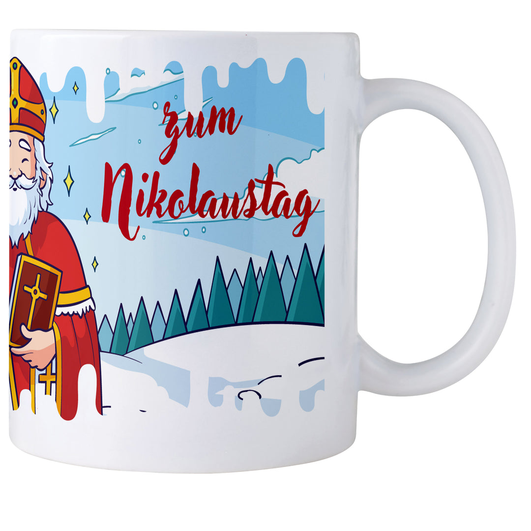 Nikolaustag Wichteln Weihnahctsgeschenke  Weihnachten Schnee Geschenktasse Personalisierte Tasse