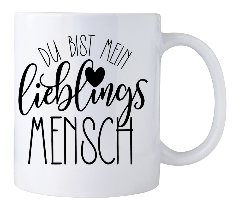 Gift and Print Tasse Du bist mein Lieblingsmensch,Valentinstag