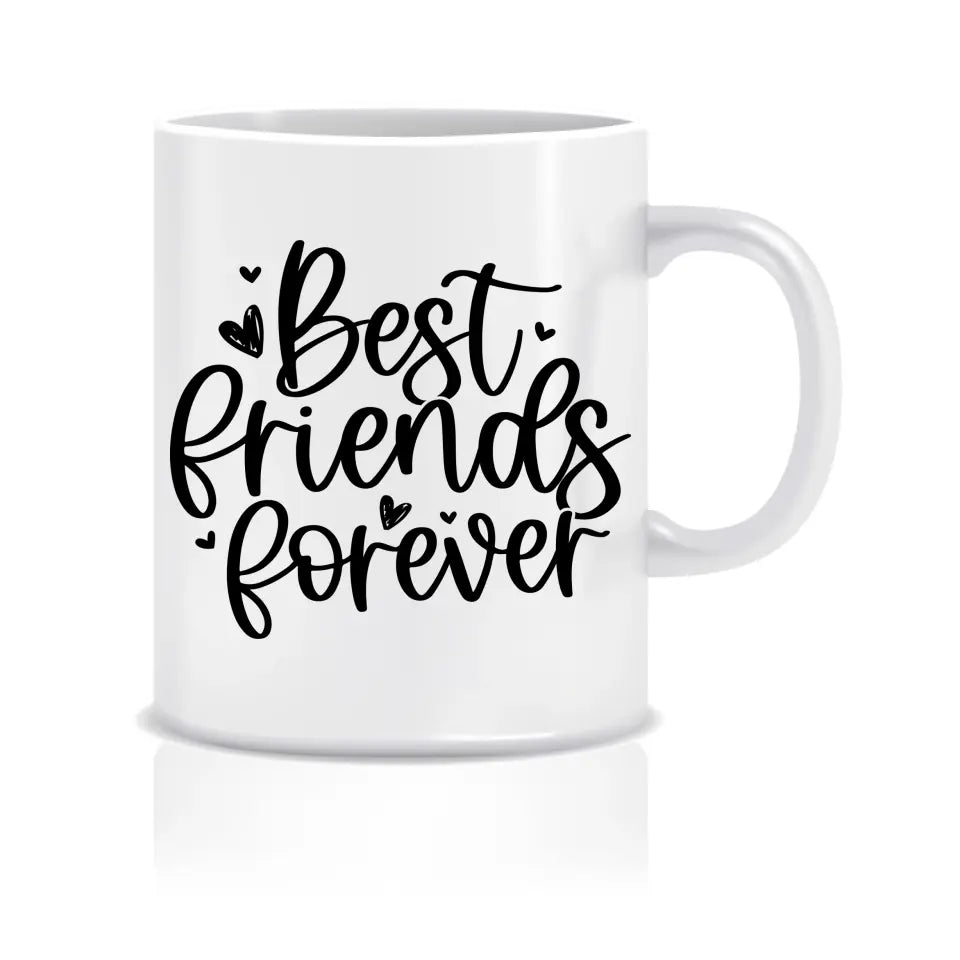 Personalisierte Tasse Beste Freundinnen - 2 Freundinnen