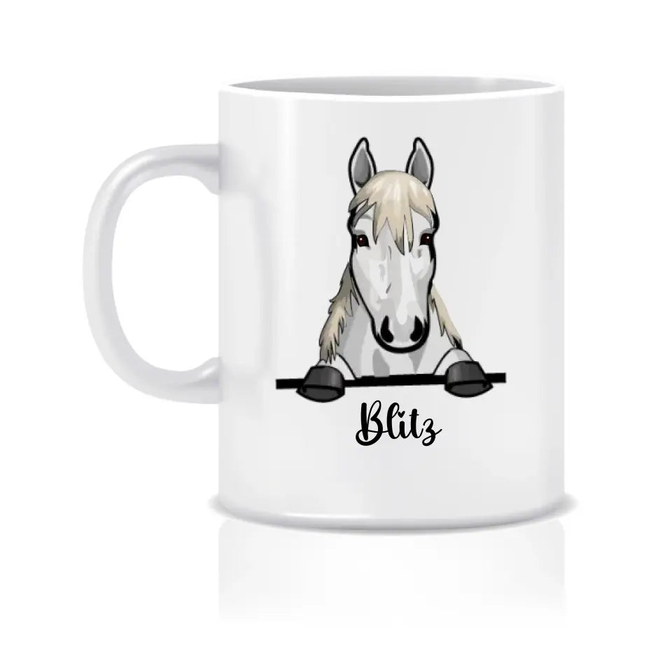 Personalisierte Tasse mit Pferde- Geschenke für Pferdeliebhaber