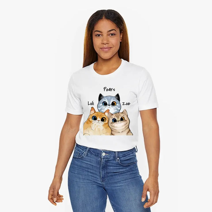Personalisiertes T-Shirt mit Katzen