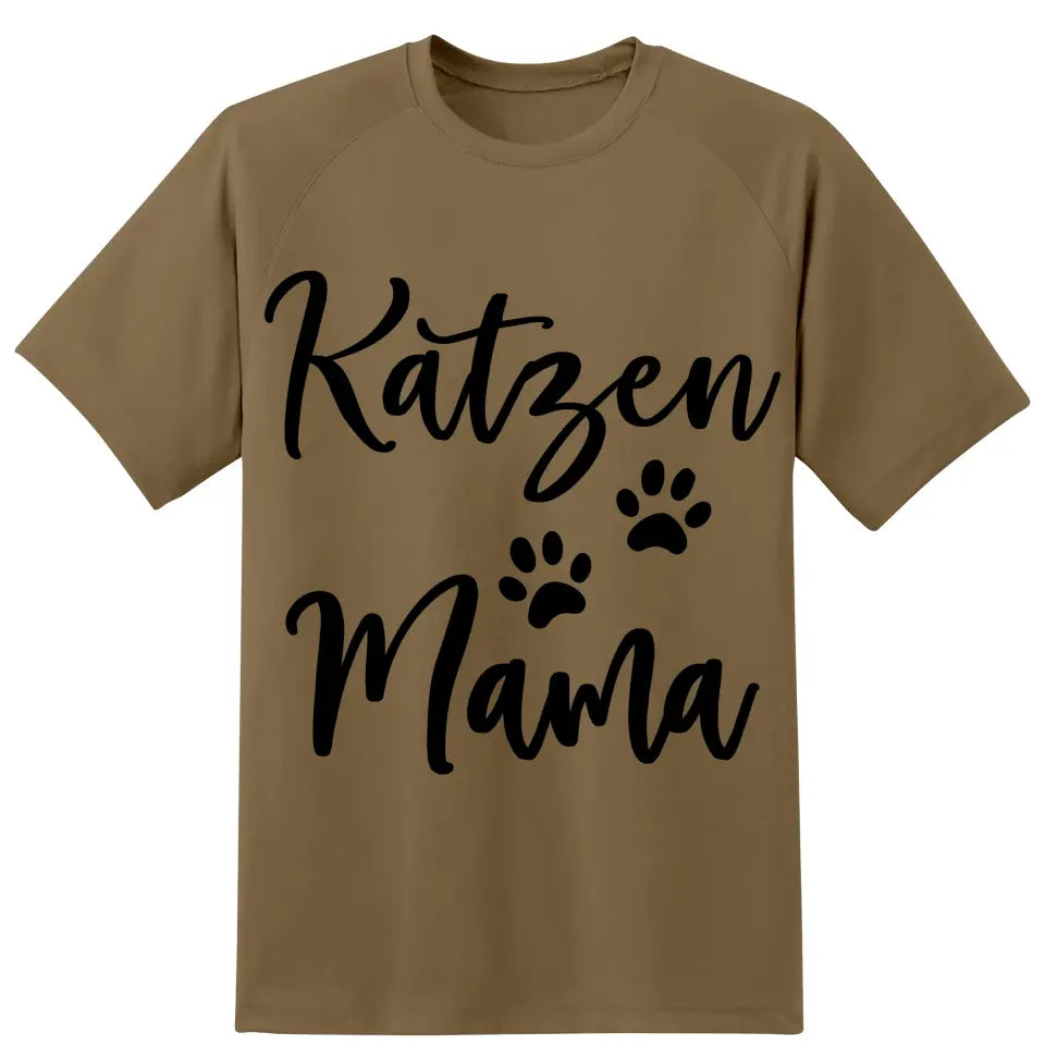 Personalisiertes T-Shirt mit Schrift Katzenmama