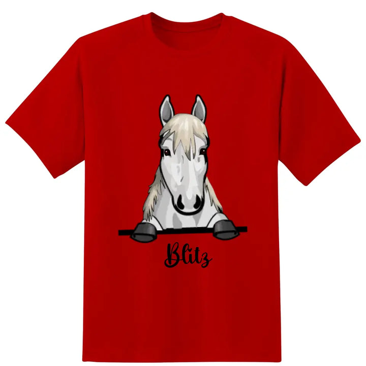 Personalisiertes T-Shirt mit Pferd