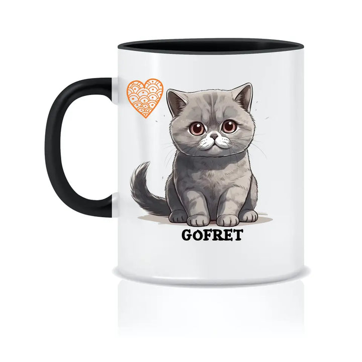Personalisierte Tasse mit Katzen