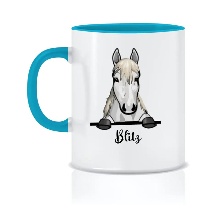 Personalisierte Tasse mit Pferde- Geschenke für Pferdeliebhaber