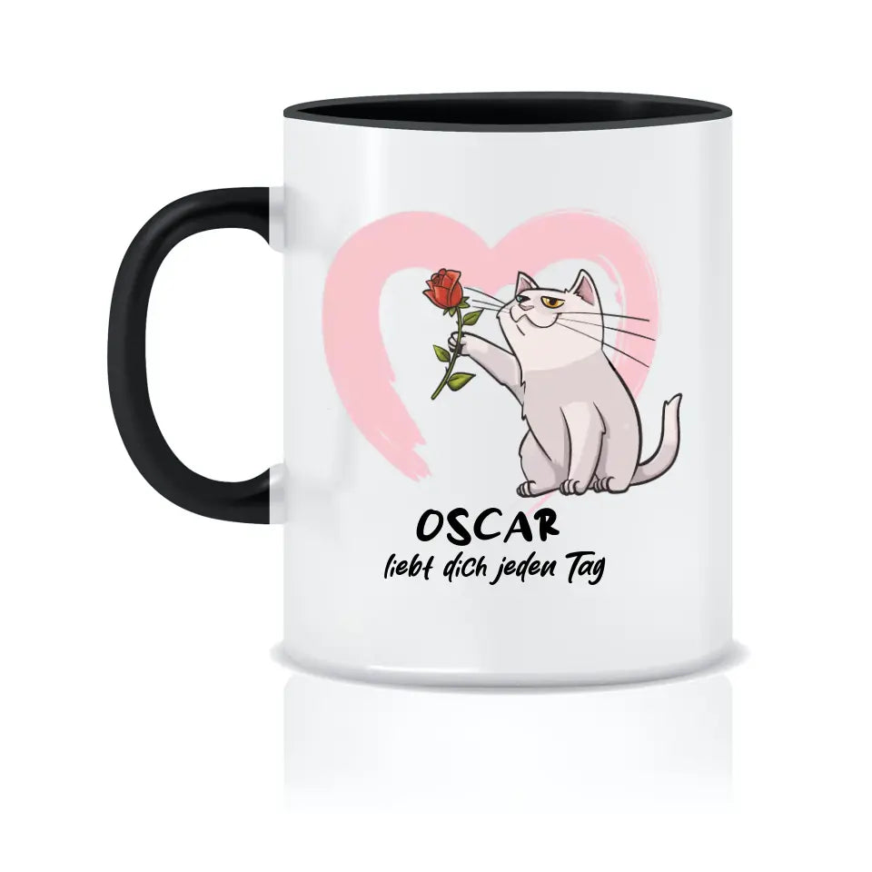 Personalisierte Tasse mit Katze für Katzenliebhaber – Giftandprint